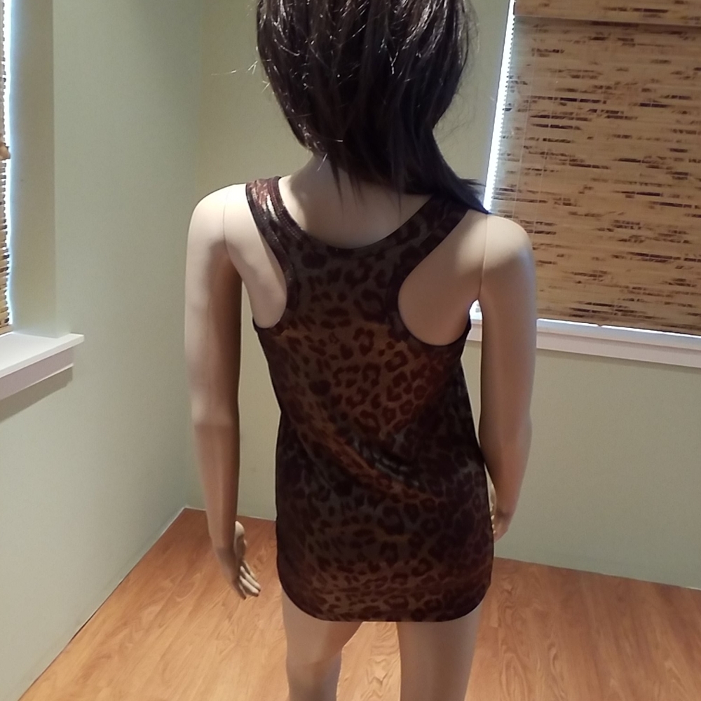 Metallic Animal Print Tank by Evening Collection M - Picture 5 of 6